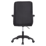 ΚΑΡΕΚΛΑ ΓΡΑΦΕΙΟΥ NIM HM1200.11 ΜΑΥΡΟ ΥΦΑΣΜΑ-ΜΑΥΡΟΣ ΣΚΕΛΕΤΟΣ & ΒΑΣΗ 58x61x101.5Υεκ - Image 6