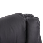 ΚΑΡΕΚΛΑ ΓΡΑΦΕΙΟΥ CANAN HM1201 ΜΑΥΡO PVC-ΒΑΣΗ ΧΡΩΜΙΟΥ 66x61x105Υεκ. - Image 8