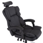 ΚΑΡΕΚΛΑ ΓΡΑΦΕΙΟΥ OCTAVIUS HM1202 ΜΑΥΡΟ PVC-ΜΕΤΑΛ.ΧΡΩΜΙΟ ΒΑΣΗ 63x73x129Υεκ - Image 8