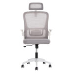 ΚΑΡΕΚΛΑ ΓΡΑΦΕΙΟΥ BLAZER HM1205.02 ΓΚΡΙ MESH-ΛΕΥΚΟΣ ΣΚΕΛΕΤΟΣ 60x58x110-130Υεκ. - Image 3