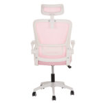 ΚΑΡΕΚΛΑ ΓΡΑΦΕΙΟΥ BLAZER HM1205.04 ΡΟΖ MESH-ΛΕΥΚΟΣ ΣΚΕΛΕΤΟΣ NYLON 60,5x47x85,5Υεκ. - Image 6