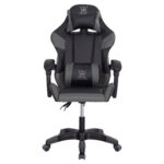 ΠΟΛΥΘΡΟΝΑ GAMING DARREN HM1203.10 ΜΑΥΡΟ-ΓΚΡΙ PVC 60x60x120Υεκ. - Image 3