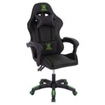 ΠΟΛΥΘΡΟΝΑ GAMING LOOT HM1204 ΜΑΥΡΟ-ΠΡΑΣΙΝΟ PVC 60x60x120Υεκ.