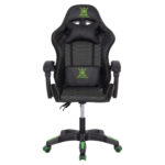 ΠΟΛΥΘΡΟΝΑ GAMING LOOT HM1204 ΜΑΥΡΟ-ΠΡΑΣΙΝΟ PVC 60x60x120Υεκ. - Image 3