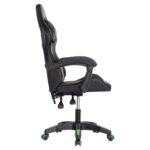 ΠΟΛΥΘΡΟΝΑ GAMING LOOT HM1204 ΜΑΥΡΟ-ΠΡΑΣΙΝΟ PVC 60x60x120Υεκ. - Image 4