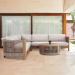 ΣΕΤ ΣΑΛΟΝΙ ΕΞ.ΧΩΡΟΥ ΓΩΝΙΑ ΣΕΙΡΑ ODYSSEY ΗΜ6249 ΞΥΛΟ ΑΚΑΚΙΑΣ-ΣΧΟΙΝΙ-ΜΠΕΖ ΥΦΑΣΜΑ - Image 2