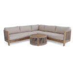 ΣΕΤ ΣΑΛΟΝΙ ΕΞ.ΧΩΡΟΥ ΓΩΝΙΑ ΣΕΙΡΑ ODYSSEY ΗΜ6249 ΞΥΛΟ ΑΚΑΚΙΑΣ-ΣΧΟΙΝΙ-ΜΠΕΖ ΥΦΑΣΜΑ - Image 4