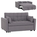 ΚΑΝΑΠΕΣ ΚΡΕΒΑΤΙ 2-ΘΕΣΙΟΣ BORG HM3289.11 ΓΚΡΙ ΥΦΑΣΜΑ 140x100x80Υεκ