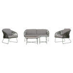 ΣΕΤ ΣΑΛΟΝΙ ΕΞ.ΧΩΡΟΥ 5ΤΜΧ VERMONT HM6504.07 ΜΕΤΑΛΛΟ-ΣΧΟΙΝΙ-ΓΥΑΛΙ--ΠΡΑΣΙΝΟ