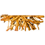 ΚΟΝΣΟΛΑ HM9369 ΑΠΟ ΜΑΣΙΦ ΞΥΛΟ ΤEAK ΦΥΣΙΚΟ 120Χ40Χ70Y EK.