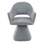 ΠΟΛΥΘΡΟΝΑ ΤΡΑΠΕΖΑΡΙΑΣ ΠΕΡΙΣΤΡΕΦΟΜΕΝΗ SIMA HM18360.01 ΓΚΡΙ ΥΦΑΣΜΑ 64x61x84,5Υεκ - Image 4