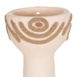 ΕΠΙΤΡΑΠΕΖΙΟ ΔΙΑΚΟΣΜΗΤΙΚΟ DEAN HM4679.02 ΚΡΕΜ ΤΕΡΑΚΟΤΑ & ΣΧΟΙΝΙ AGEL Φ18x35Υεκ - Image 4